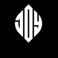 design de logotipo de carta de círculo jdy com forma de círculo e elipse. letras de elipse jdy com estilo tipográfico. as três iniciais formam um logotipo circular. jdy círculo emblema abstrato monograma carta marca vetor. vetor