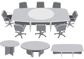 Vector de reunião de mesa redonda
