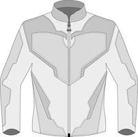 ilustração vetorial de desenho técnico de jaqueta de bicicleta