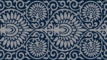 design de padrão incrível com fundo azul vetor