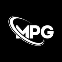 logotipo mpg. carta mpg. design de logotipo de carta mpg. iniciais mpg logotipo ligado com círculo e logotipo monograma maiúsculo. tipografia mpg para marca de tecnologia, negócios e imóveis. vetor