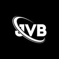 logotipo jvb. carta jvb. design de logotipo de carta jvb. iniciais jvb logotipo ligado com círculo e logotipo monograma maiúsculo. tipografia jvb para marca de tecnologia, negócios e imóveis. vetor