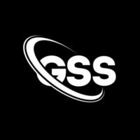 logotipo gss. carta gs. design de logotipo de carta gss. iniciais gss logotipo ligado com círculo e logotipo monograma maiúsculo. tipografia gss para marca de tecnologia, negócios e imóveis. vetor