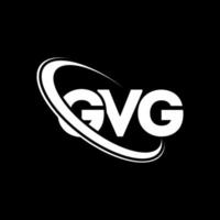 logotipo gvg. carta gvg. design de logotipo de carta gvg. iniciais gvg logotipo ligado com círculo e logotipo monograma em maiúsculas. tipografia gvg para marca de tecnologia, negócios e imóveis. vetor