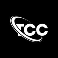 logotipo tcc. carta tcc. design de logotipo de carta tcc. iniciais tcc logotipo ligado com círculo e logotipo monograma maiúsculo. tipografia tcc para marca de tecnologia, negócios e imóveis. vetor