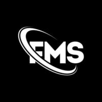 logotipo fms. carta fm. design de logotipo de carta fms. logo das iniciais fms ligado com o logotipo do monograma em letras maiúsculas e círculo. tipografia fms para marca de tecnologia, negócios e imóveis. vetor