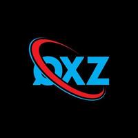 logotipo qxz. letra qxz. design de logotipo de letra qxz. iniciais qxz logotipo ligado com círculo e logotipo monograma maiúsculo. tipografia qxz para marca de tecnologia, negócios e imóveis. vetor