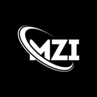 logotipo mzi. carta mzi. design de logotipo de letra mzi. iniciais mzi logotipo ligado com círculo e logotipo monograma maiúsculo. tipografia mzi para marca de tecnologia, negócios e imóveis. vetor