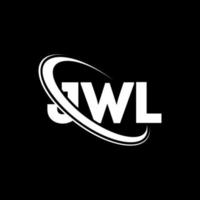 logotipo jw. carta jw. design de logotipo de carta jwl. iniciais jwl logotipo ligado com círculo e logotipo monograma em maiúsculas. tipografia jwl para marca de tecnologia, negócios e imóveis. vetor