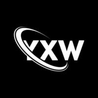 logotipo yxw. letra xw. design de logotipo de letra yxw. iniciais yxw logotipo ligado com círculo e logotipo monograma maiúsculo. yxw tipografia para tecnologia, negócios e marca imobiliária. vetor