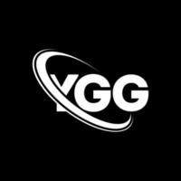 logotipo ygg. carta ygg. design de logotipo de carta ygg. iniciais ygg logotipo ligado com círculo e logotipo monograma maiúsculo. tipografia ygg para marca de tecnologia, negócios e imóveis. vetor