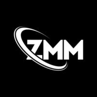 logotipo zm. letra zmm. design de logotipo de letra zmm. iniciais zmm logotipo ligado com círculo e logotipo monograma maiúsculo. tipografia zmm para marca de tecnologia, negócios e imóveis. vetor