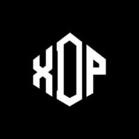 design de logotipo de carta xdp com forma de polígono. polígono xdp e design de logotipo em forma de cubo. xdp hexágono vector logotipo modelo cores brancas e pretas. monograma xdp, logotipo de negócios e imóveis.