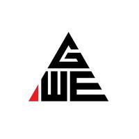 design de logotipo de letra de triângulo gwe com forma de triângulo. monograma de design de logotipo de triângulo gwe. modelo de logotipo de vetor de triângulo gwe com cor vermelha. logotipo triangular gwe logotipo simples, elegante e luxuoso.