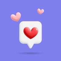 vetor mídia social de feedback 3d como conceito de ícone