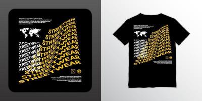 design de camiseta streetwear, adequado para serigrafia, jaquetas e outros vetor