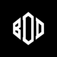 design de logotipo de letra bdd com forma de polígono. polígono bdd e design de logotipo em forma de cubo. modelo de logotipo de vetor hexágono bdd cores brancas e pretas. bdd monograma, logotipo de negócios e imóveis.