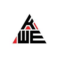 design de logotipo de letra de triângulo kwe com forma de triângulo. monograma de design de logotipo de triângulo kwe. modelo de logotipo de vetor de triângulo kwe com cor vermelha. logotipo triangular kwe logotipo simples, elegante e luxuoso.