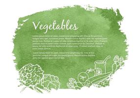 Ilustração vetorial Free Drawn Vegetables vetor