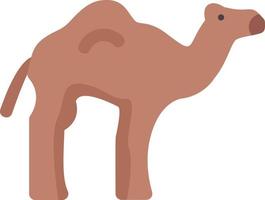 ícone plano de camelo vetor
