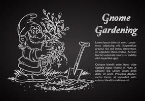 Free Chalk Drawn Gnome Ilustração vetorial vetor