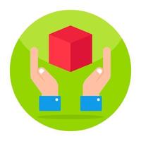 ícone de design moderno do cubo 3d vetor