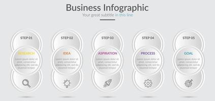 infográfico de negócios. modelo de elementos infográficos. ilustração vetorial. elementos abstratos do gráfico. simples. moderno. diagrama com etapas, opções, peças ou processo. conceito criativo para infográfico. vetor