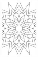 mandala para colorir para adulto vetor