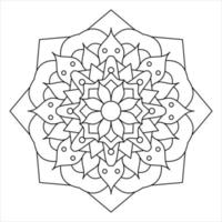 mandala para colorir para adulto vetor