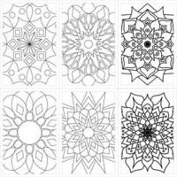 mandala para colorir para adulto vetor