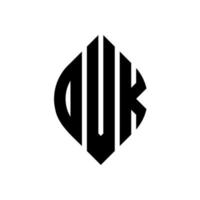 design de logotipo de letra de círculo dvk com forma de círculo e elipse. letras de elipse dvk com estilo tipográfico. as três iniciais formam um logotipo circular. dvk círculo emblema abstrato monograma carta marca vetor. vetor
