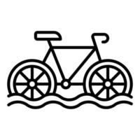 estilo de ícone de triciclo de água vetor