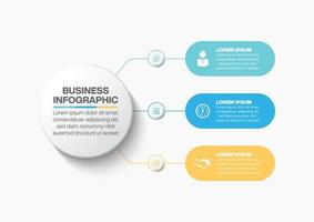 apresentação modelo de infográfico de negócios vetor