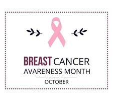 cartaz de conscientização do câncer de mama. Fita Rosa. plano de fundo para web, cartazes, folhetos, cartões, etc. vetor
