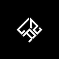 design de logotipo de letra lrz em fundo preto. conceito de logotipo de letra de iniciais criativas lrz. design de letra lrz. vetor