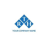 design de logotipo de letra rth em fundo branco. rth conceito de logotipo de letra de iniciais criativas. design de letra r. vetor