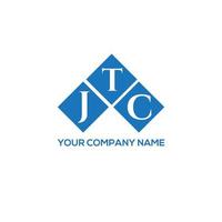 design de logotipo de carta jtc em fundo branco. conceito de logotipo de letra de iniciais criativas jtc. design de letras jtc. vetor
