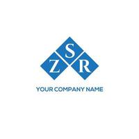 design de logotipo de carta zsr em fundo branco. conceito de logotipo de letra de iniciais criativas zsr. design de letra zsr. vetor