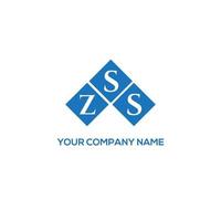 conceito de logotipo de letra de iniciais criativas zss. zss carta design.zss carta design de logotipo em fundo branco. conceito de logotipo de letra de iniciais criativas zss. design de letra zss. vetor