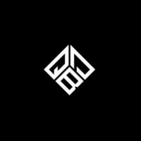 design de logotipo de letra qbd em fundo preto. conceito de logotipo de letra de iniciais criativas qbd. design de letra qbd. vetor