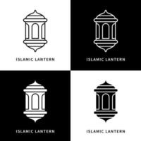 ícone islâmico do ramadã da lanterna. ilustração de símbolo de vetor de decoração de luz