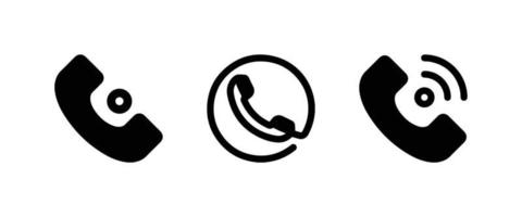 conjunto de ícones de telefone vetor