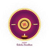 festival indiano de design de cartão de celebração feliz raksha bandhan vetor