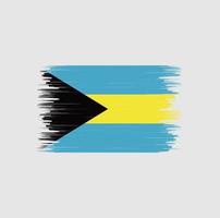 escova de bandeira das bahamas. bandeira nacional vetor