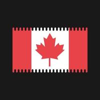vetor de bandeira do Canadá. bandeira nacional