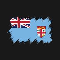 escova de bandeira de fiji. bandeira nacional vetor