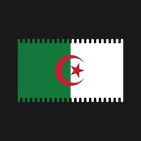 vetor de bandeira da argélia. bandeira nacional