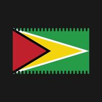 vetor de bandeira da guiana. bandeira nacional