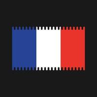 vetor de bandeira da França. bandeira nacional