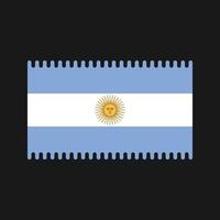 vetor de bandeira argentina. bandeira nacional